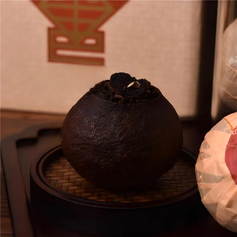 頂級陳皮大紅柑普洱茶